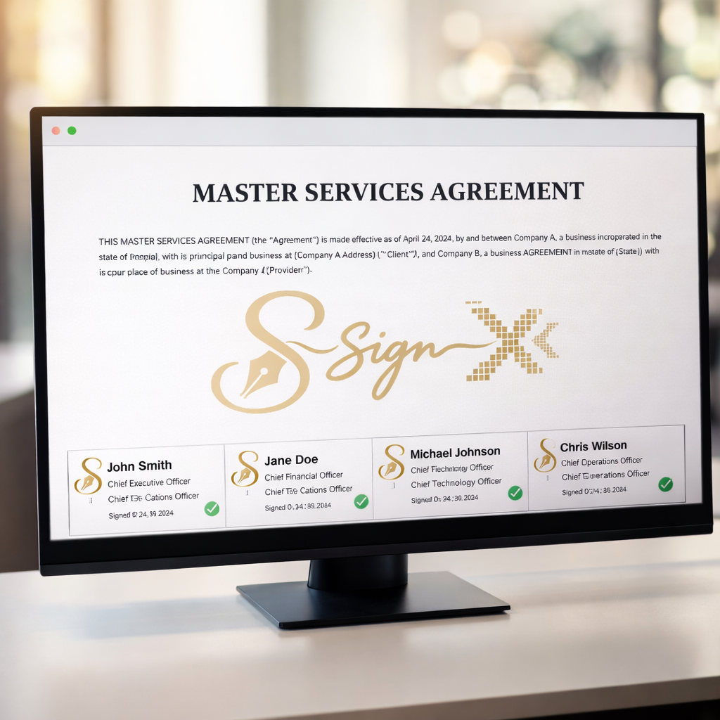 Multiple digital signatures